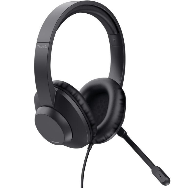Auriculares Trust Ayda Max USB/ con Micrófono/ USB/ Negros