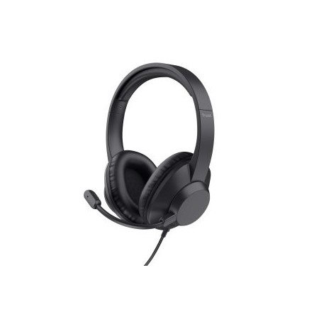 Auriculares Trust Ayda Max USB/ con Micrófono/ USB/ Negros