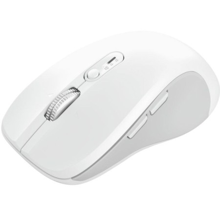 Ratón Ergonómico Inalámbrico Trust Ferro/ Hasta 3200 DPI/ Blanco