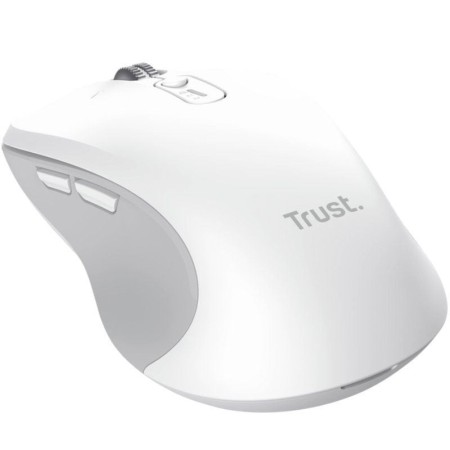 Ratón Ergonómico Inalámbrico Trust Ferro/ Hasta 3200 DPI/ Blanco