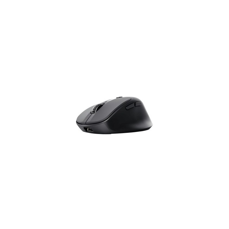 Ratón Ergonómico Inalámbrico Trust Zevo 25991/ Batería recargable/ Hasta 4000 DPI/ Negro