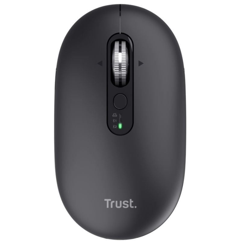 Ratón Inalámbrico Trust Seron 26018/ Batería recargable/ Hasta 3200 DPI/ Negro