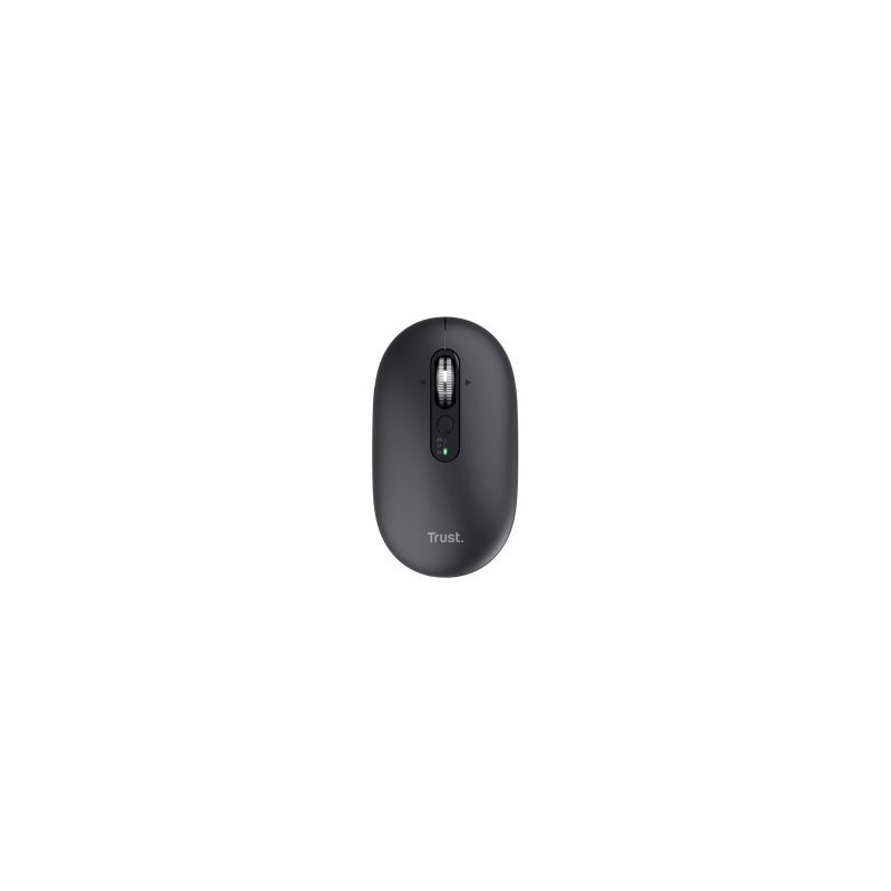 Ratón Inalámbrico Trust Seron 26018/ Batería recargable/ Hasta 3200 DPI/ Negro