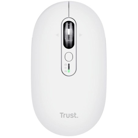 Ratón Inalámbrico Trust Seron 26019/ Batería recargable/ Hasta 3200 DPI/ Blanco
