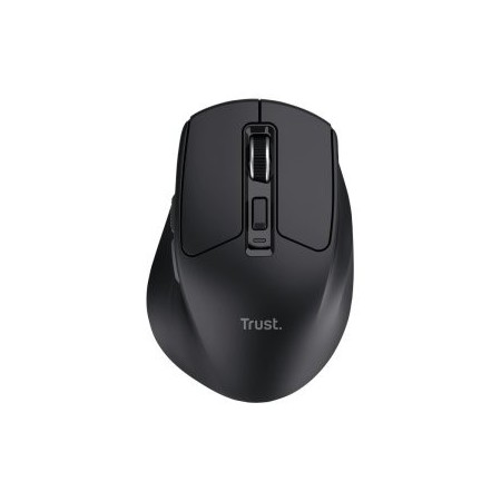 Ratón Inalámbrico Trust Niven Confort 26021/ Batería recargable/ Hasta 3200 DPI/ Negro