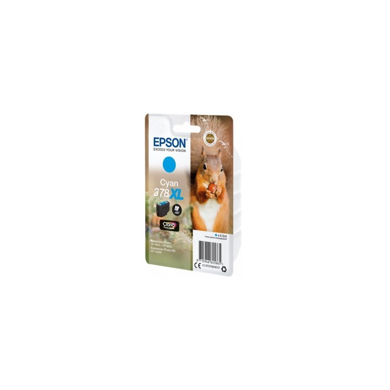 Cartucho tinta epson c13t37924010 singlepack cian 378xl claria photo hd ink ardilla