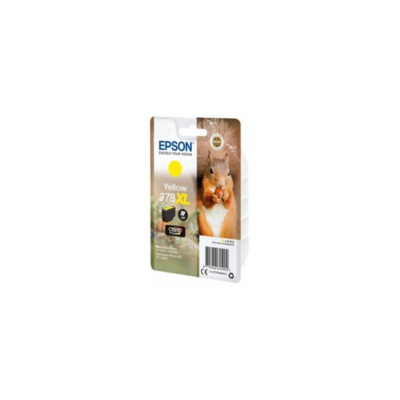 Cartucho tinta epson c13t37944010 singlepack amarillo 378xl claria photo hd ink ardillo