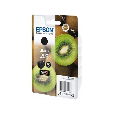 Cartucho tinta epson c13t02e14010 singlepack negro 202 claria premiun ink xp - 6000 - xp - 6005 - kiwi