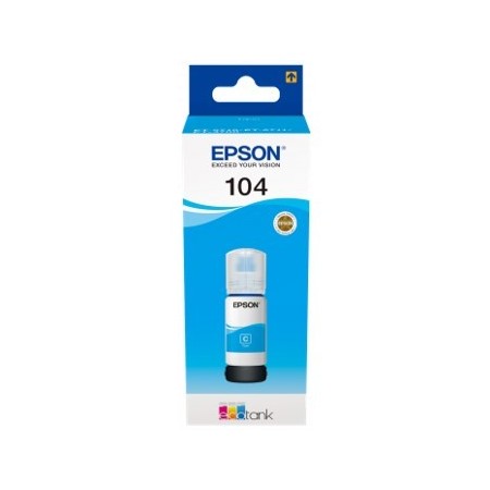 Epson Botella Tinta Ecotank 104 Cyan