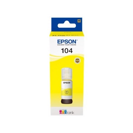 Epson Botella Tinta Ecotank 104 Amarillo