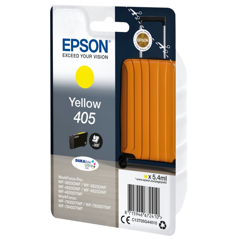 Cartucho tinta epson c13t05g44010 singlepack amarillo 405 durabrite ultra ink