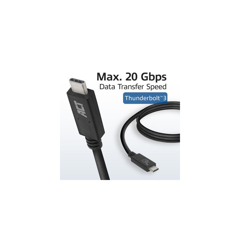 Cable usb - c usb 4.0 240w 20gbps usb - if 1m act connectivity