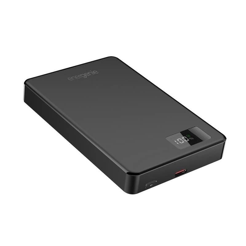 Gembird Powerbank wireless de 15 W LCD 10000 mAh