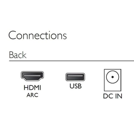 Barra de Sonido con Bluetooth Philips TAB4000/10/ 60W/ 2.0/ Negra