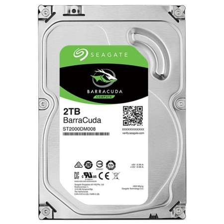 Disco duro interno hdd seagate barracuda st2000dm008 2tb 3.5 pulgadas 7200rpm - 256mb - sata 6gb - s