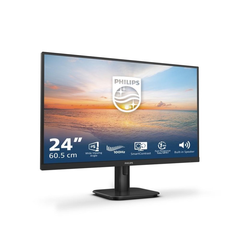 Monitor Profesional Philips 24E1N1200A 23.8″/ Multimedia/ Full HD/ Negro