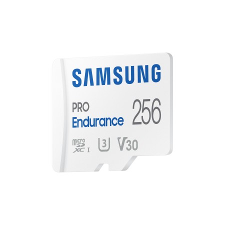 Tarjeta de Memoria Samsung Pro Endurance 256GB microSD XC con Adaptador/ Clase 10/ 100MBs