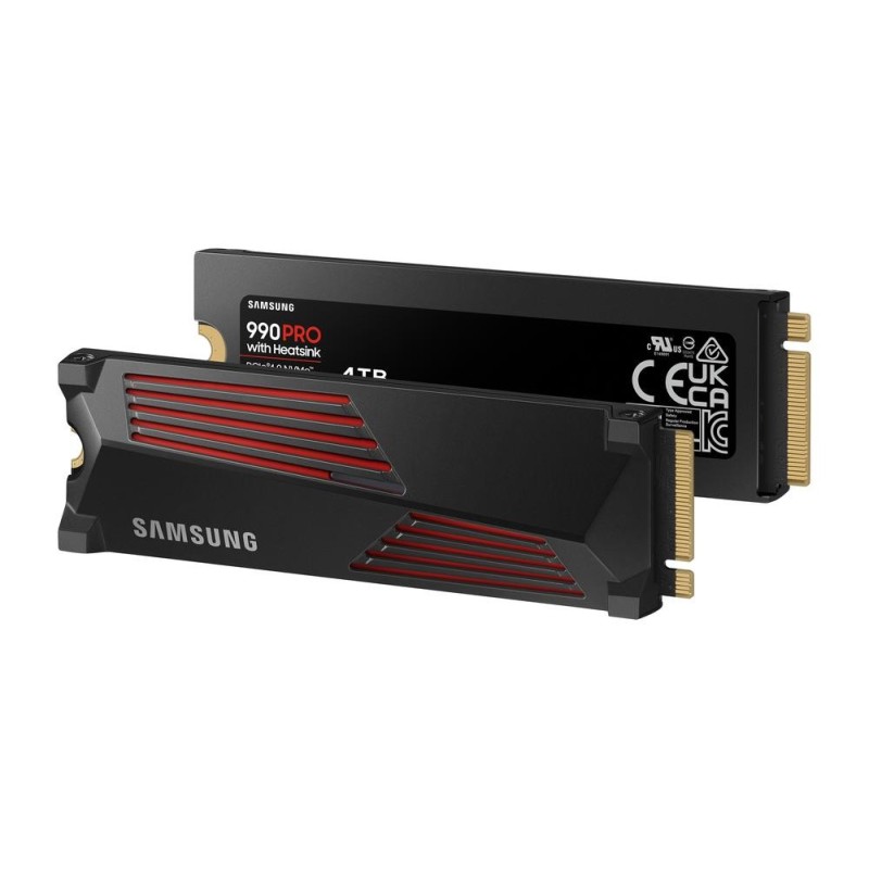 Disco duro interno solido ssd samsung 990 pro heatsink 4tb pcie 4.0 nvme