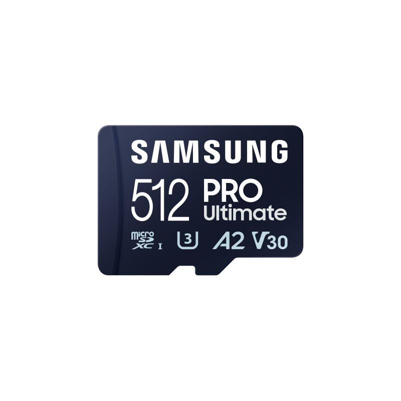 Tarjeta memoria micro sd samsung 512gb sdxc pro ultimate u3 v30 a2 + adaptador sd