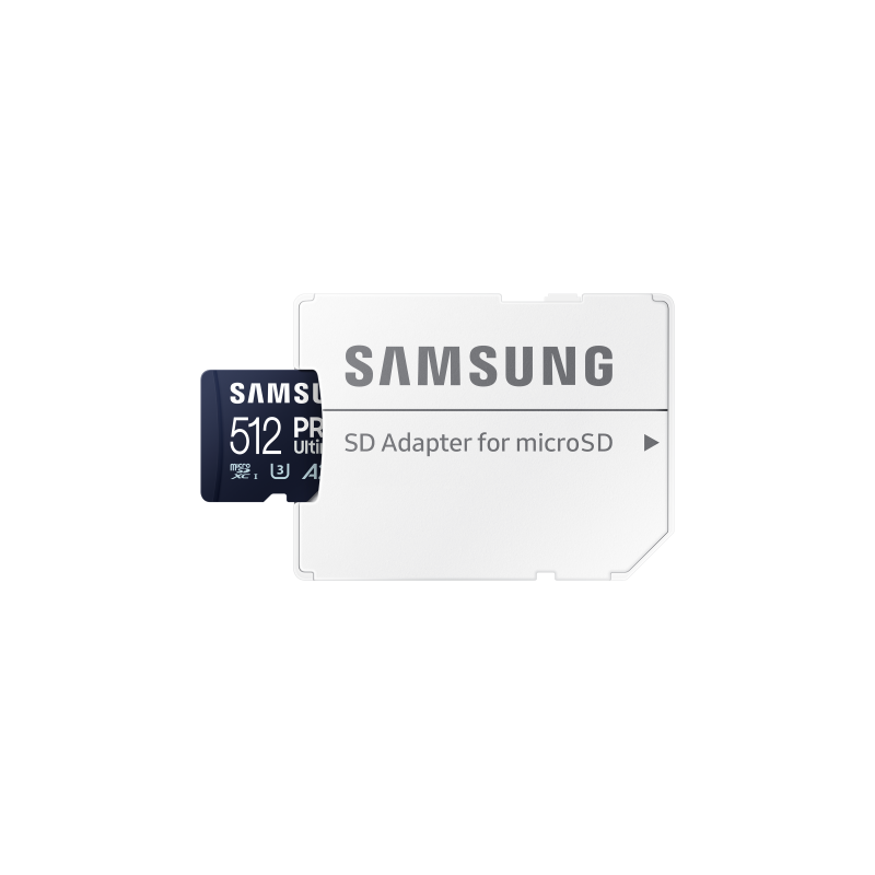 Tarjeta memoria micro sd samsung 512gb sdxc pro ultimate u3 v30 a2 + adaptador sd