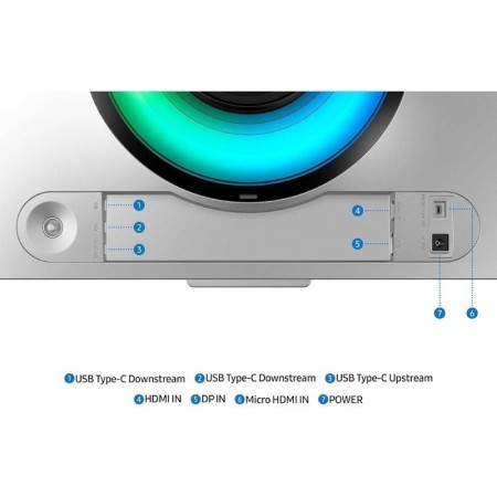 Monitor Gaming Ultrapanorámico Curvo Samsung Odyssey OLED G9 S49DG954SU 49″/ Dual QHD/ 0.03ms/ 240Hz/ OLED/ Multimedia/ Regulabl
