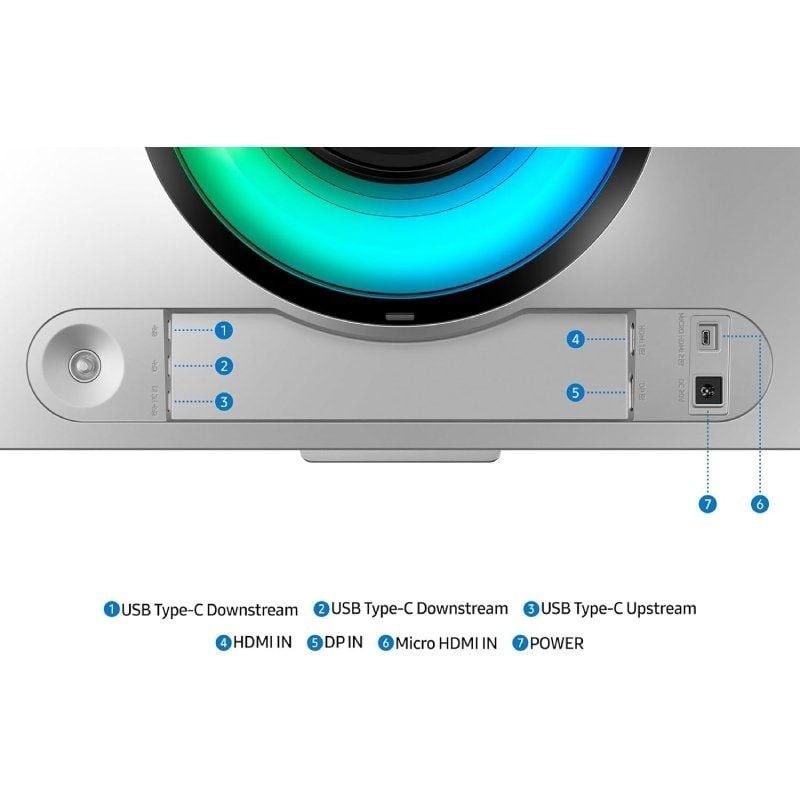 Monitor Gaming Ultrapanorámico Curvo Samsung Odyssey OLED G9 S49DG954SU 49″/ Dual QHD/ 0.03ms/ 240Hz/ OLED/ Multimedia/ Regulabl