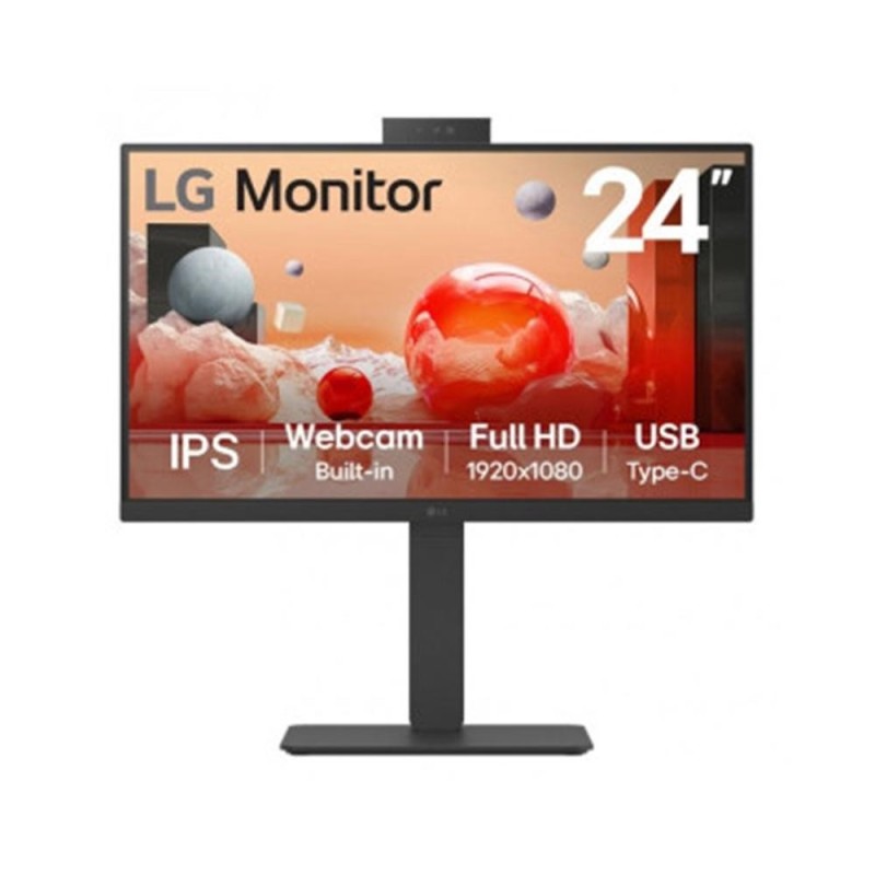 Monitor Profesional LG 24BA850-B 23.8″/ Full HD/ Webcam/ Multimedia/ Negro