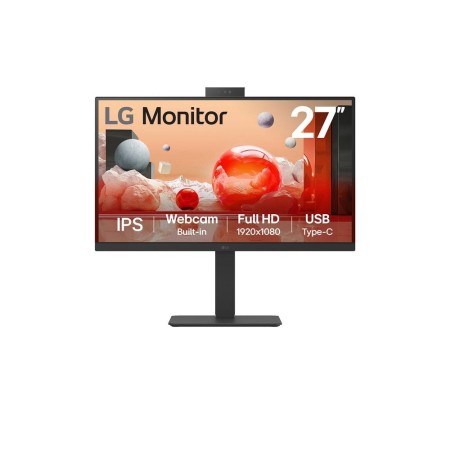 Monitor Profesional LG 27BA850-B 27″/ Full HD/ Webcam/ Multimedia/ Regulable en altura/ Negro