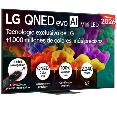 Televisor LG QNED evo AI QNED87 Mini LED 75QNED87B6A 75″/ Ultra HD 4K/ Smart TV/ WiFi