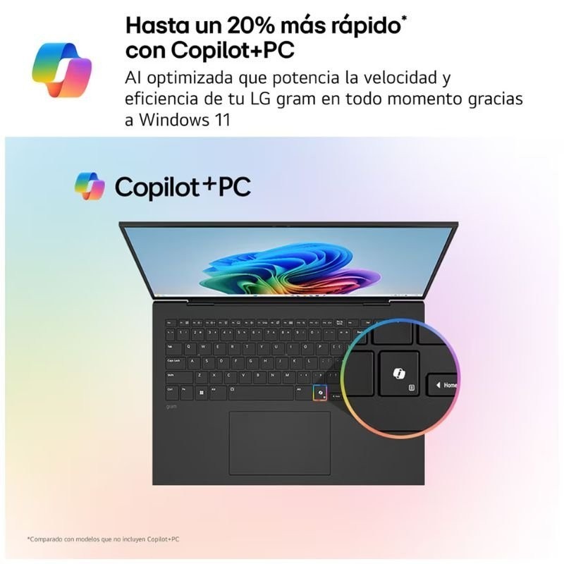 Portatil lg gram pro 16z90ts - g u9 - 288v - 32gb - ssd 1tb - 16 pulgadas - w11h