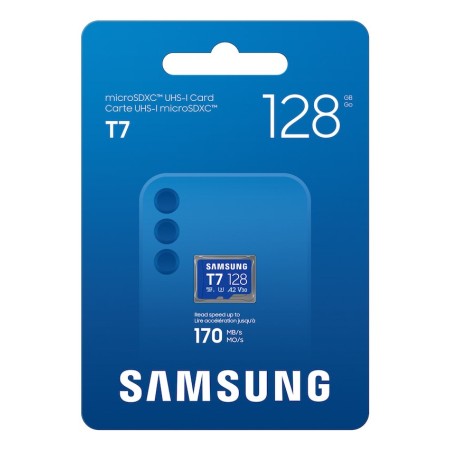 Tarjeta de Memoria Samsung P7 128GB microSD XC/ Clase 10/ 170MBs