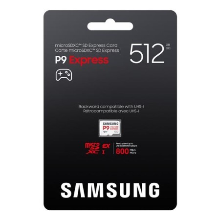 Tarjeta de Memoria Samsung P9 Express 512GB microSD XC/ Clase 10/ 800MBs