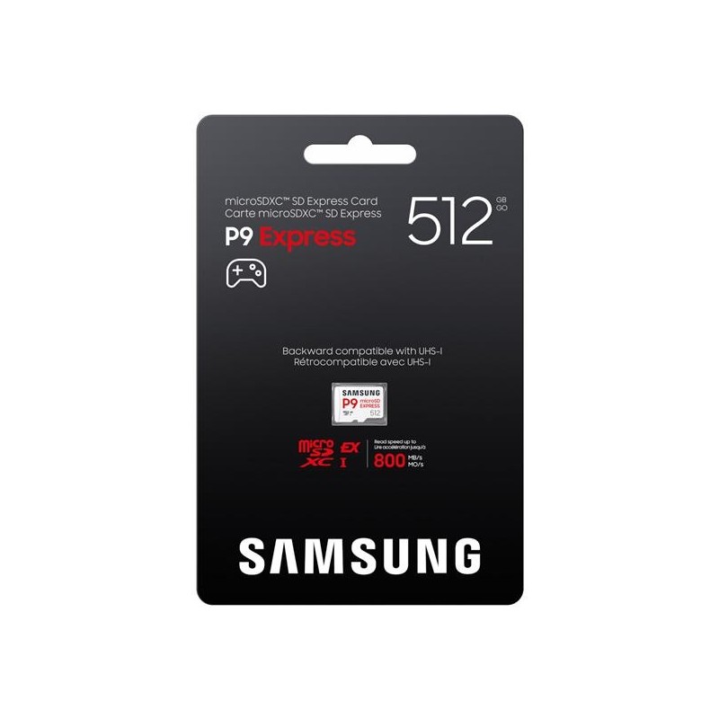 Tarjeta de Memoria Samsung P9 Express 512GB microSD XC/ Clase 10/ 800MBs