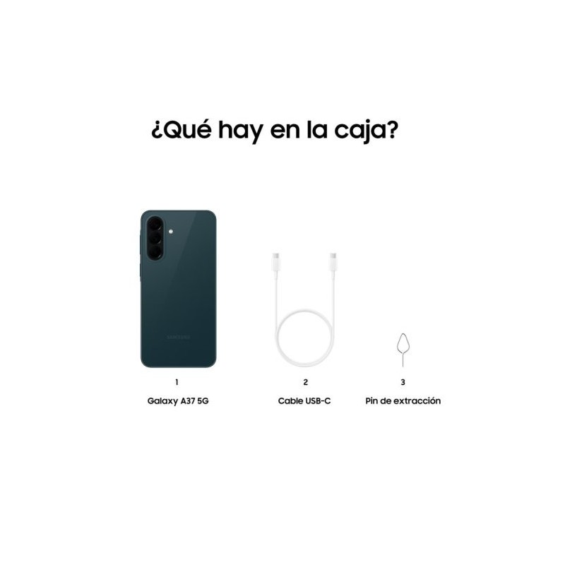 Smartphone Samsung Galaxy A37 8GB/ 256GB/ 6.7″/ 5G/ Verde Oscuro