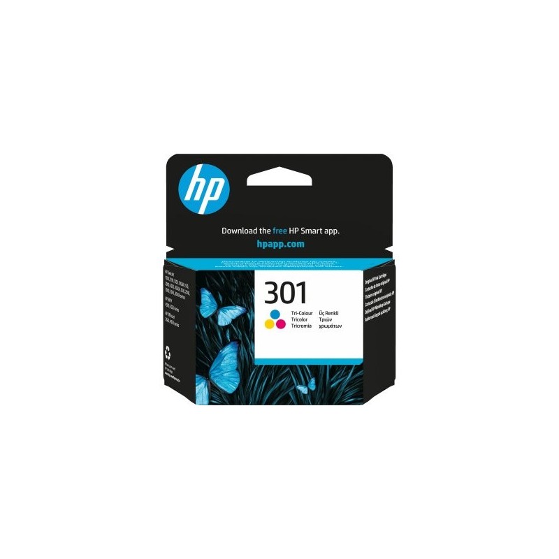Cartucho tinta hp 301 ch562ee tricolor 3ml1050 - 2050 - 2050s