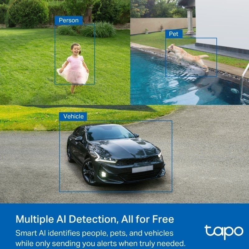 Cámara de Videovigilancia TP-Link Tapo C425 KIT/ Visión Nocturna/ Control desde APP/ Incluye Panel Solar