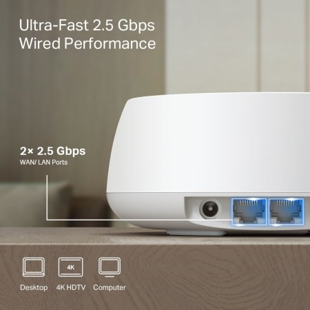 Sistema Mesh TP-Link Deco BE25 3600Mbps/ 2.4GHz 5GHz/ Pack de 2