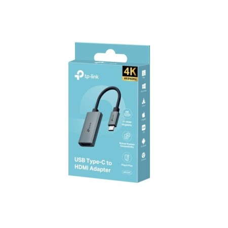 Conversor HDMI 4K 60Hz TP-Link UA520C/ HDMI Hembra - USB Tipo-C Macho/ 10cm/ Gris