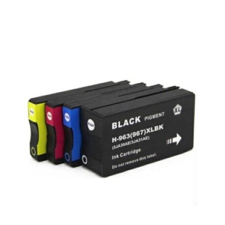 Cartucho de tinta compatible dayma hp n963 xl cian - 1600 pag. - premium