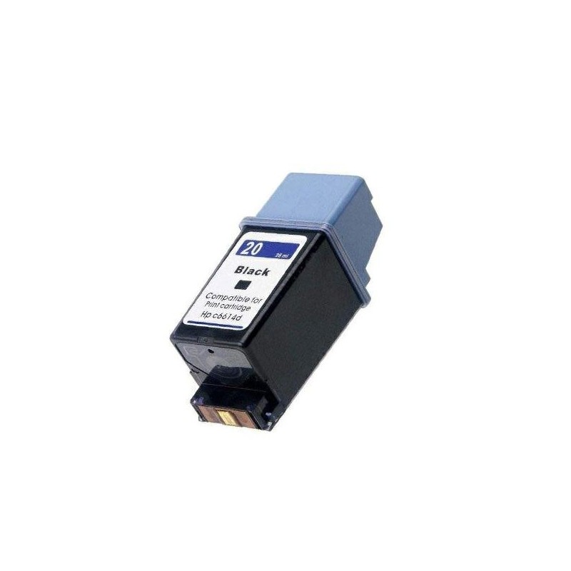 Cartucho de tinta compatible dayma hp n20 negro c6614a