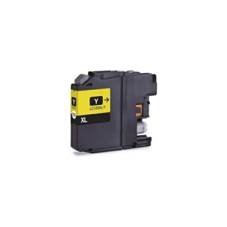 Cartucho de tinta compatible dayma brother lc125 amarillo