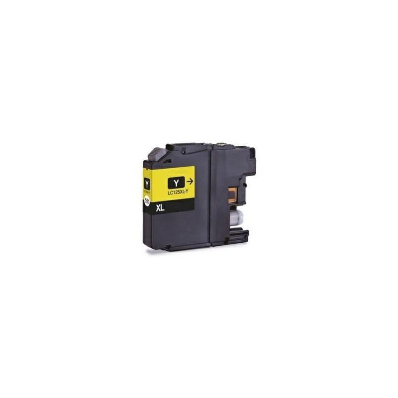 Cartucho de tinta compatible dayma brother lc125 amarillo