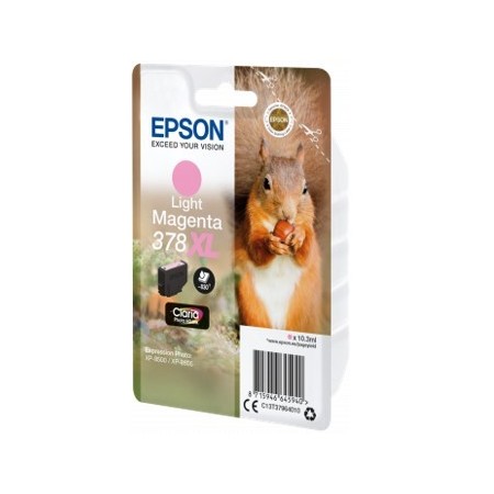 Cartucho tinta epson c13t37964010 singlepack light magenta 378xl claria photo hd ink ardilla