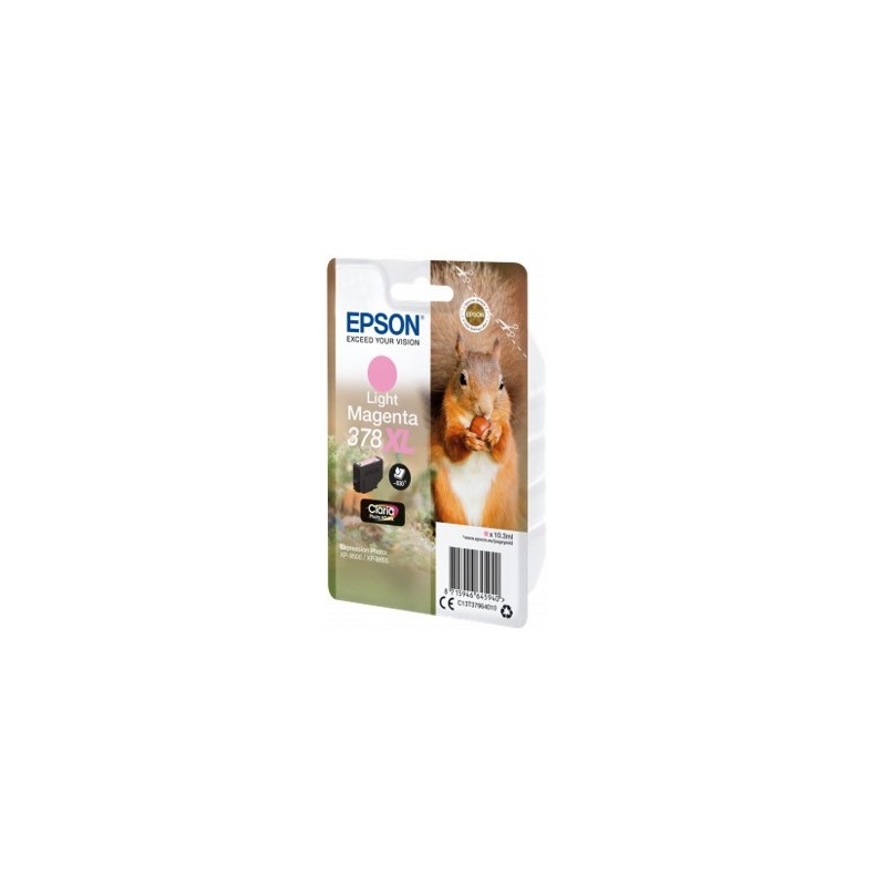 Cartucho tinta epson c13t37964010 singlepack light magenta 378xl claria photo hd ink ardilla