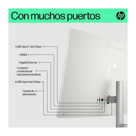 Ordenador all in one hp 24 - cr0159ns i3 - 1315u - 8gb - ssd 512gb - 23.8 pulgadas - freedos