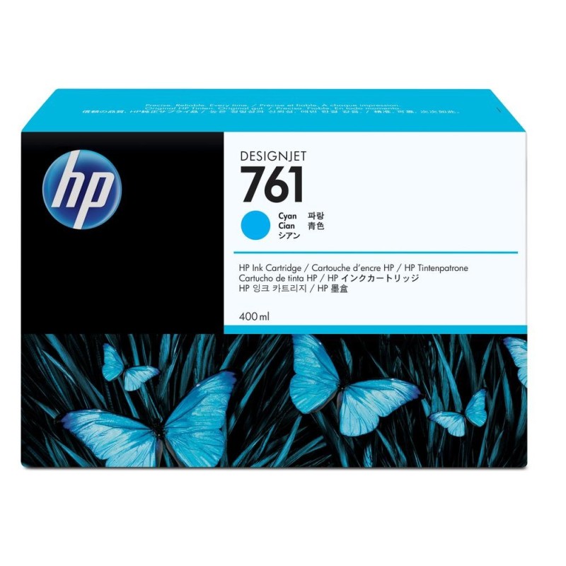Cartucho tinta hp761 cian 400ml