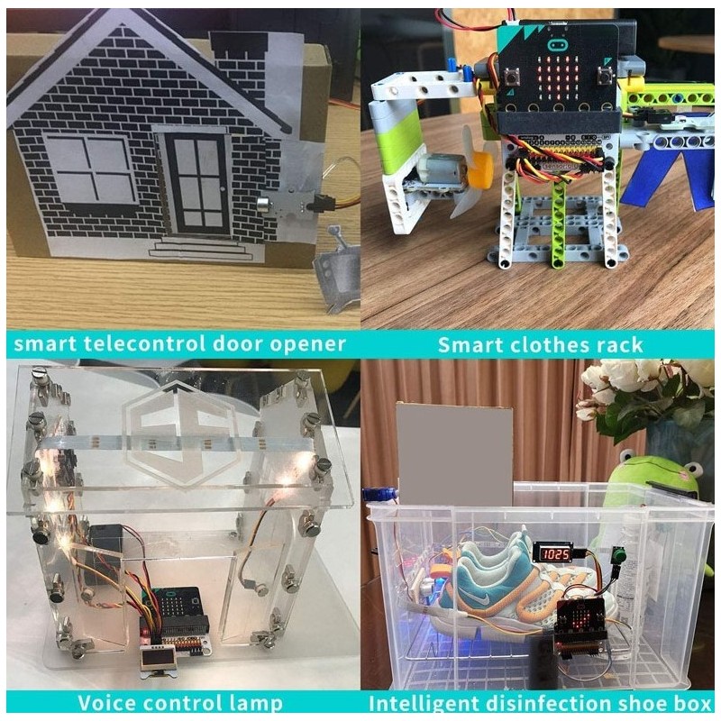 Kit de sensores inteligentes micro:bit casa inteligente - smart home kit - sin placa