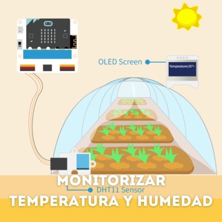 Kit de sensores inteligentes micro:bit agricultura inteligente - smart agriculture kit - sin placa