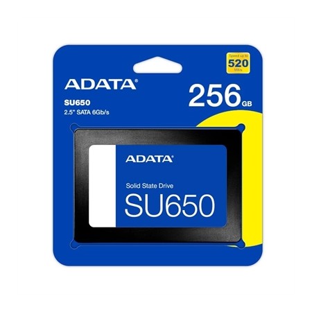 Disco duro interno solido ssd adata ultimate su650 256gb 2.5 pulgadas sata3