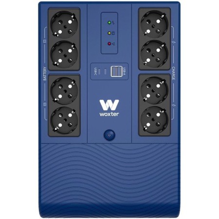 SAI Línea Interactiva Woxter Multibase UPS 800 VA/ 800VA-480W/ 8 Salidas/ Formato Torre